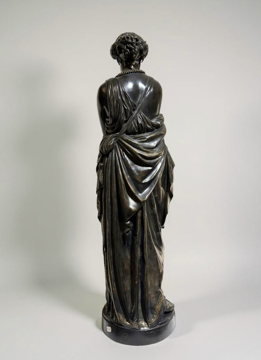 Grande Scultura in Bronzo "Elena" di Jean-Baptiste Clésinger - Barbedienne fonderia-photo-2