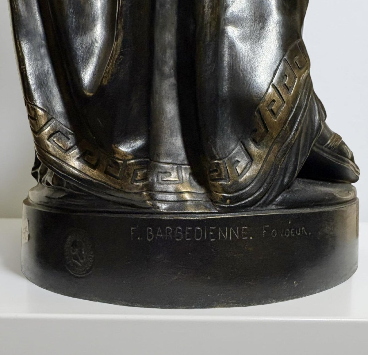 Grande Scultura in Bronzo "Elena" di Jean-Baptiste Clésinger - Barbedienne fonderia-photo-7