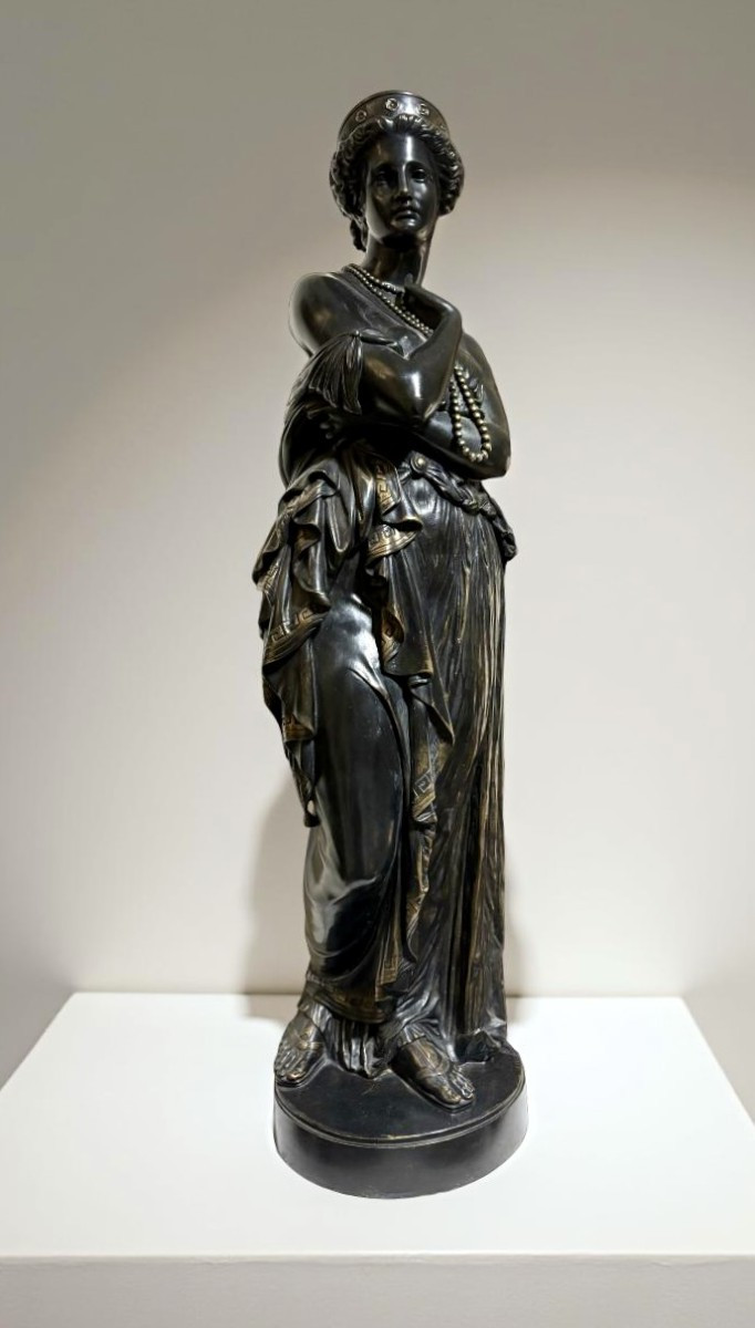 Grande Scultura in Bronzo "Elena" di Jean-Baptiste Clésinger - Barbedienne fonderia
