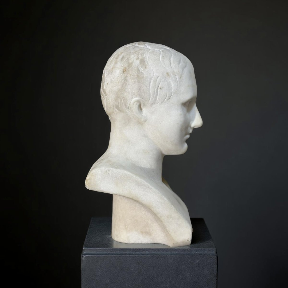 Busto in Marmo dell'Imperatore Napoleone I XIX secolo-photo-4