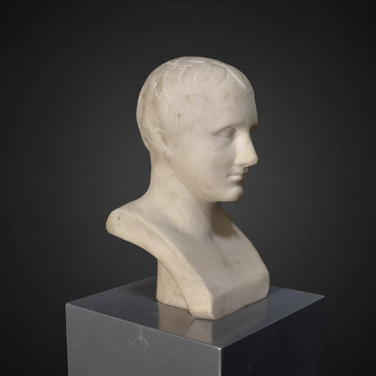 Busto in Marmo dell'Imperatore Napoleone I XIX secolo-photo-1