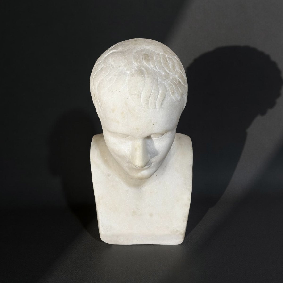 Busto in Marmo dell'Imperatore Napoleone I XIX secolo-photo-4