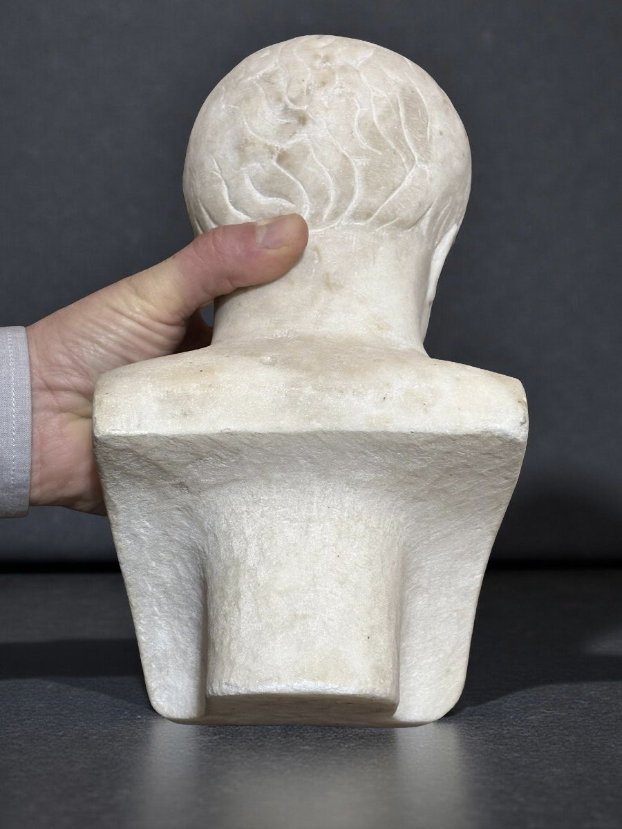 Busto in Marmo dell'Imperatore Napoleone I XIX secolo-photo-5