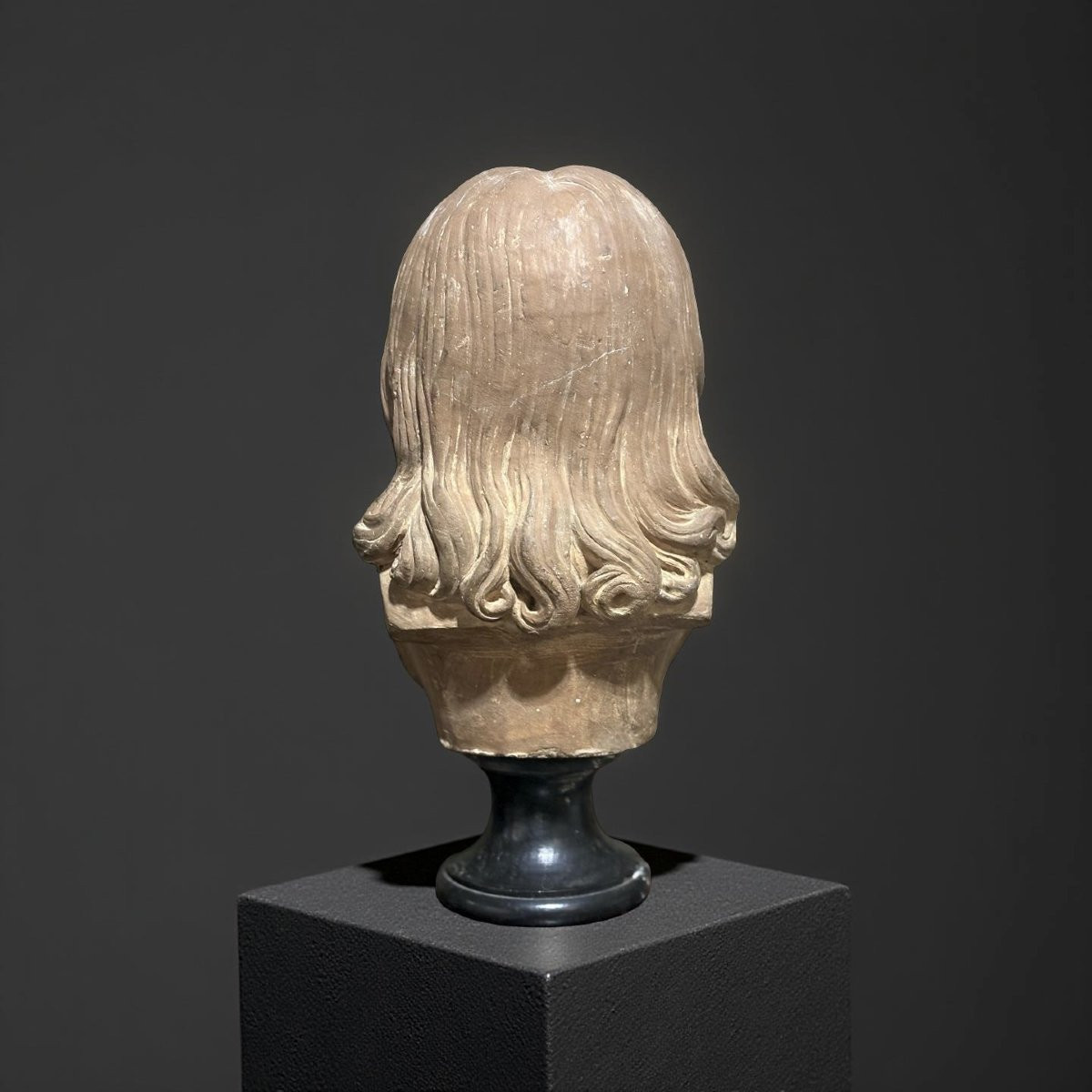 Busto Impero in Terracotta Ritratto di Bambina Virginie- Constance Lemercier-photo-3