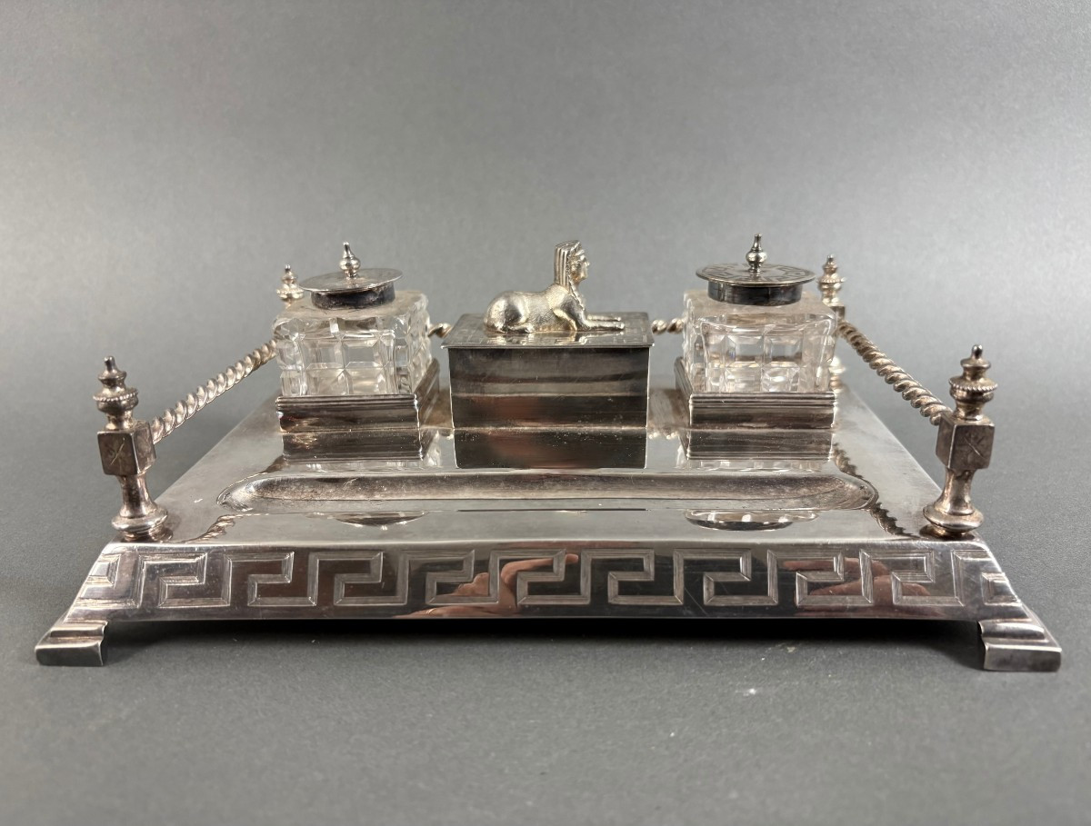 Calamaio Art Déco di gusto Neo-Egizio Inghilterra inizi XX secolo