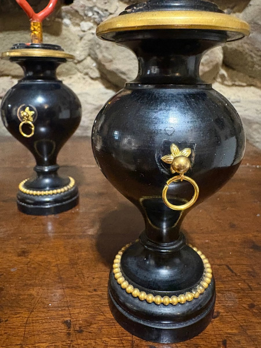 Coppia di Vasi con Rami di Corallo Rosso Naturalia XIX-photo-6