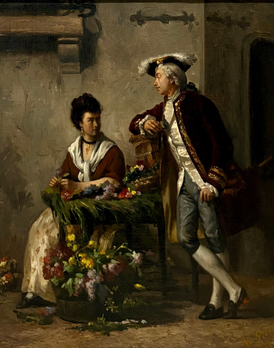 Victor Gabriel Gilbert (1847-1935) “Il corteggiamento”