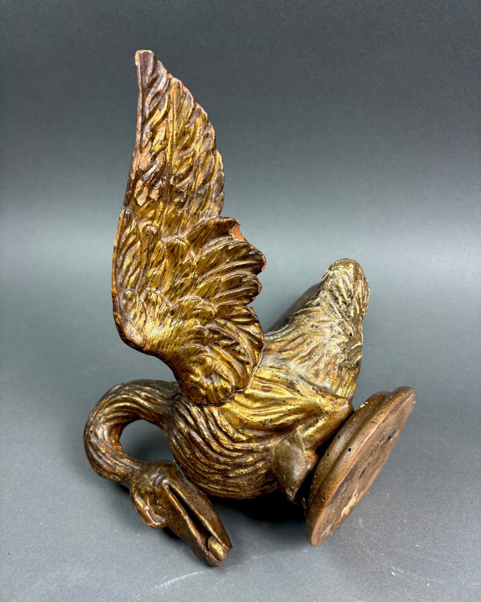 Coppia di Sculture Luigi XVI  Legno Dorato Cigni  Italia XVIII secolo -photo-3