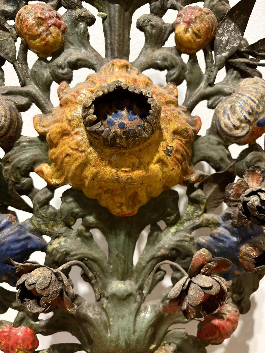 Imponente Coppia di Vasi d'Altare in Bronzo Luigi XIV Italia XVII secolo-photo-5