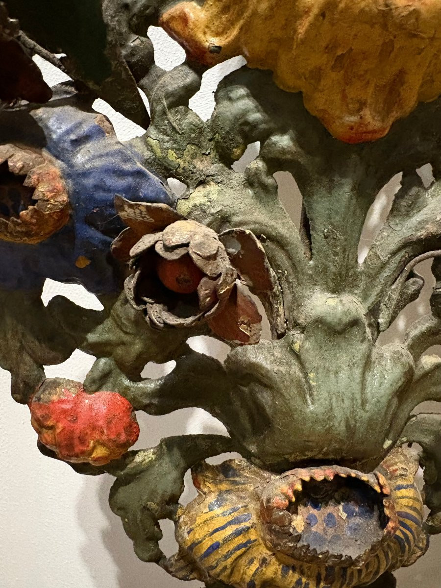 Imponente Coppia di Vasi d'Altare in Bronzo Luigi XIV Italia XVII secolo-photo-6