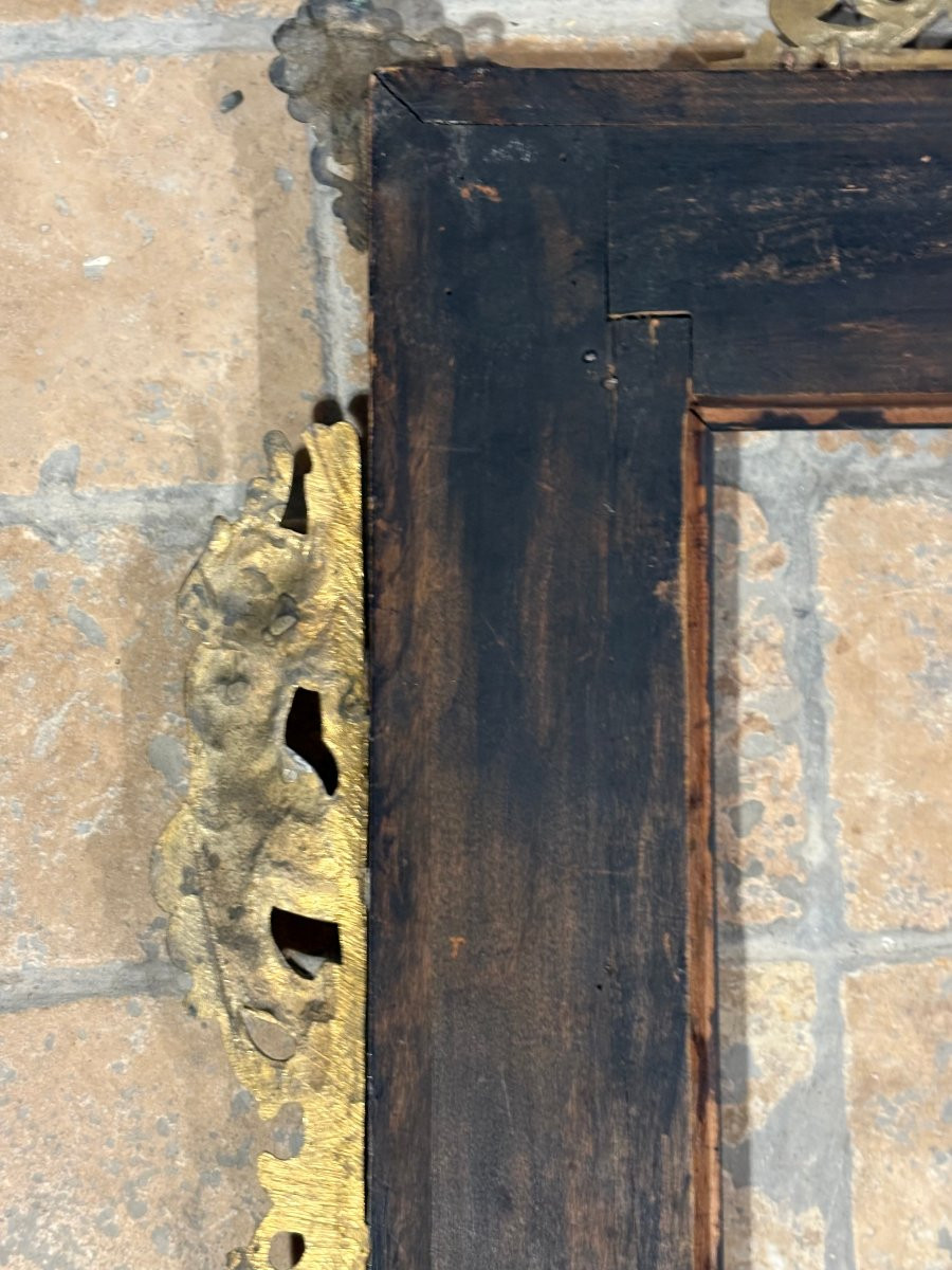 Cornice Grand Tour  Pietre dure e Bronzo Dorato, Roma, XVIII secolo-photo-7