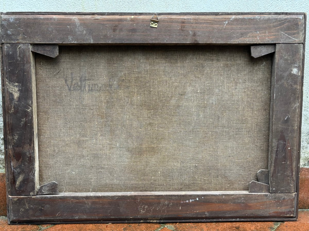 Tre Capricci Architettonici seguace di Gaetano Vetturali XVIII secolo-photo-8