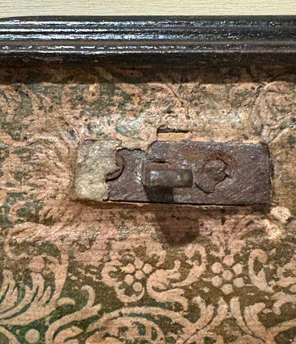 Cofanetto a Segreti in Marqueterie di epoca Luigi XIV inizi XVIII-photo-5