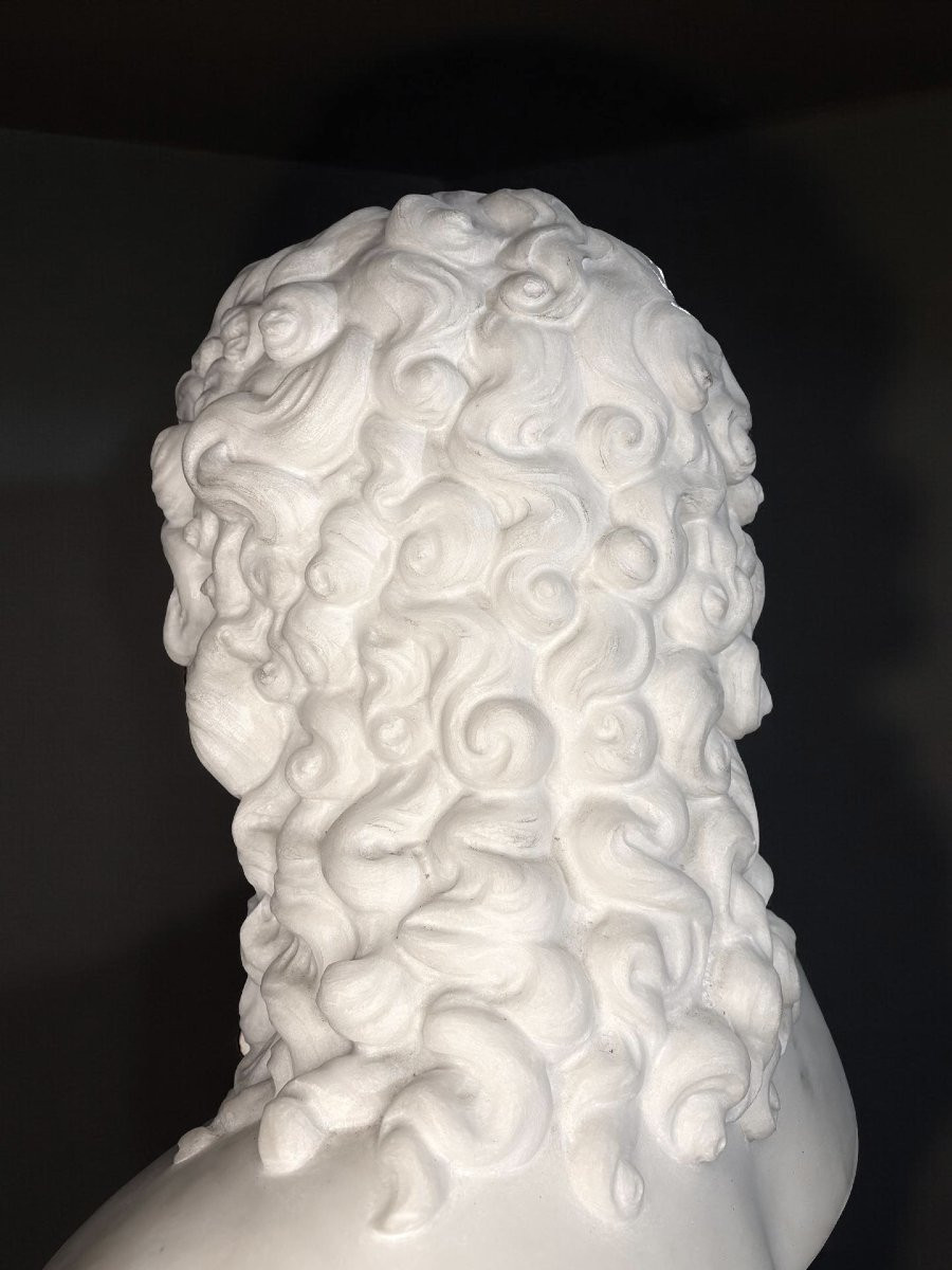 Grande Busto in Marmo dell'Eros di Centocelle Bottega Romana XIX secolo-photo-1