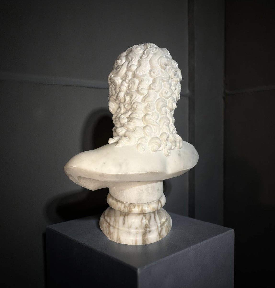 Grande Busto in Marmo dell'Eros di Centocelle Bottega Romana XIX secolo-photo-6