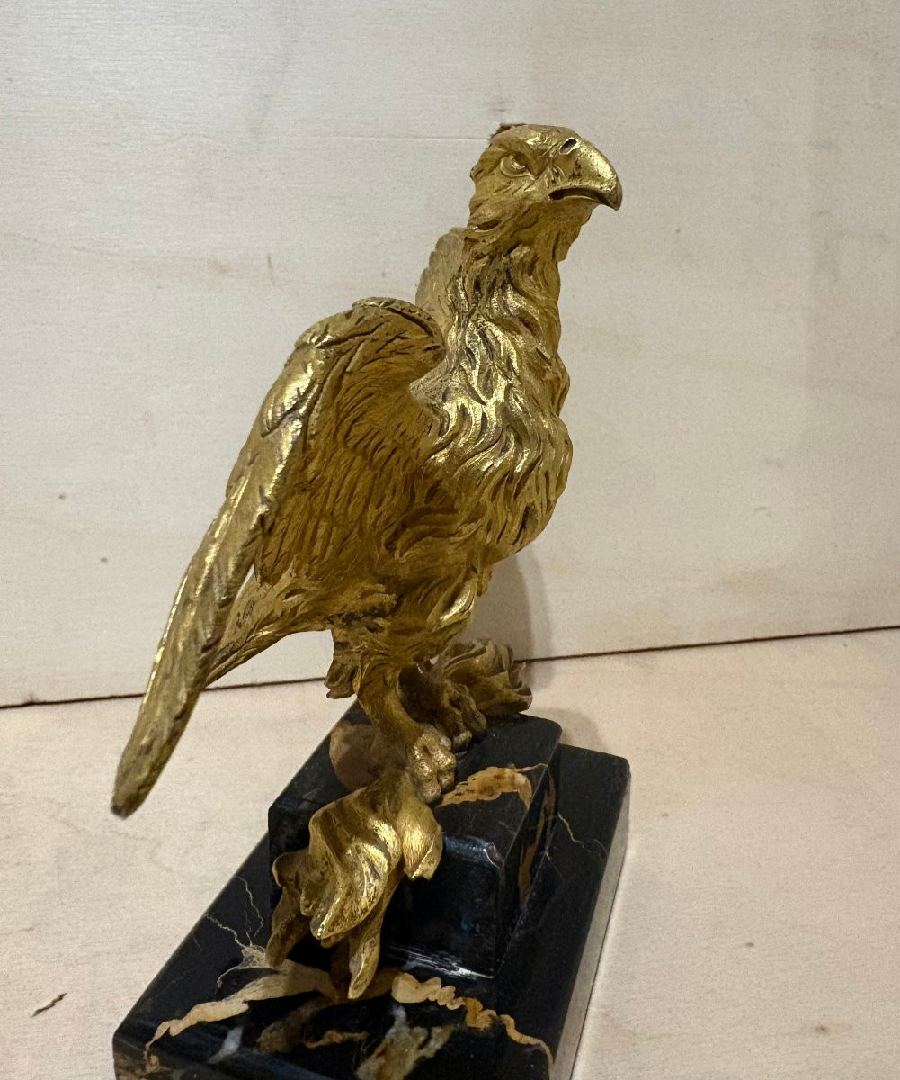 Aquila in Bronzo Dorato Napoleone III XIX secolo-photo-2