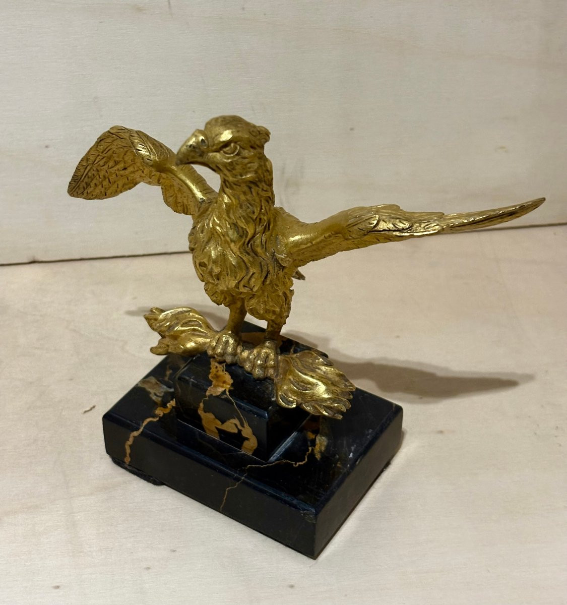 Aquila in Bronzo Dorato Napoleone III XIX secolo-photo-1