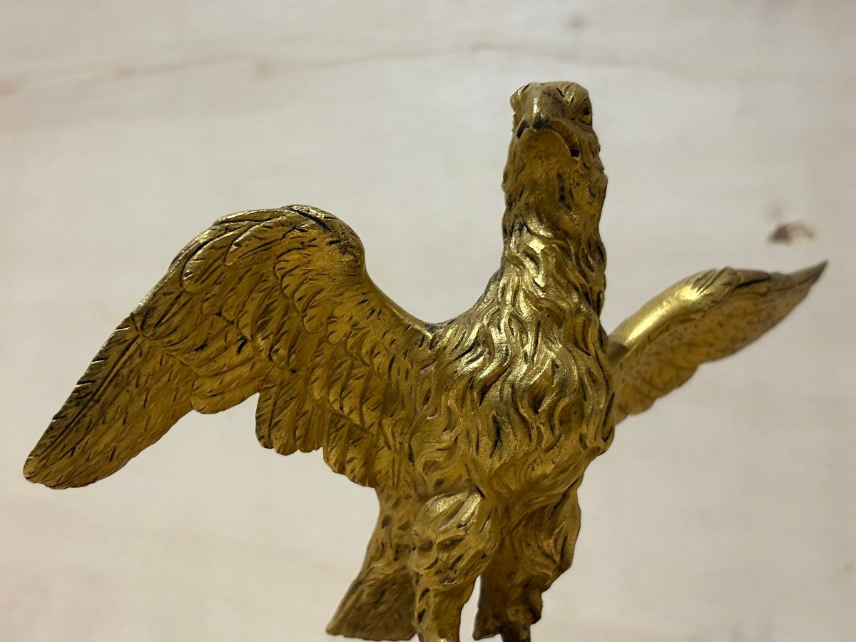 Aquila in Bronzo Dorato Napoleone III XIX secolo-photo-4