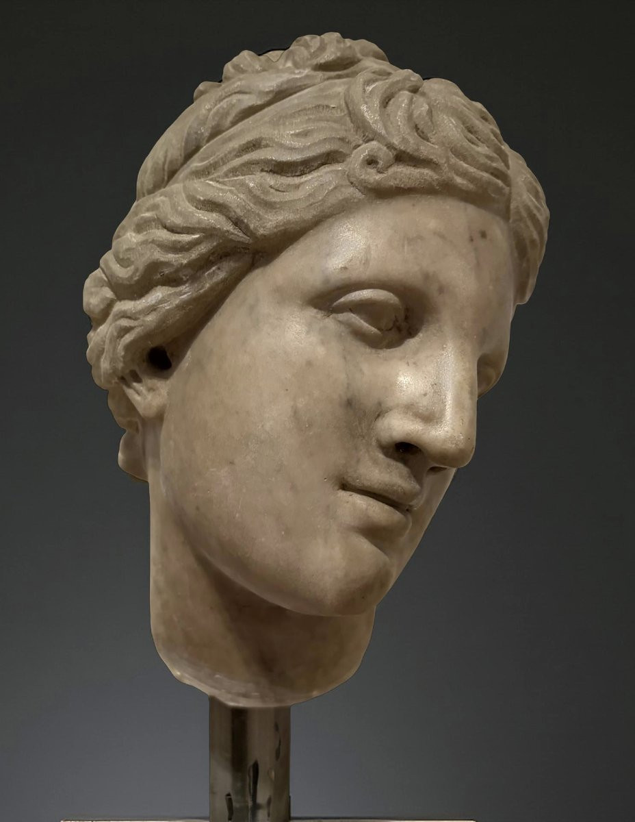 Testa in Marmo della Venere dei Medici Firenze XVII secolo-photo-1