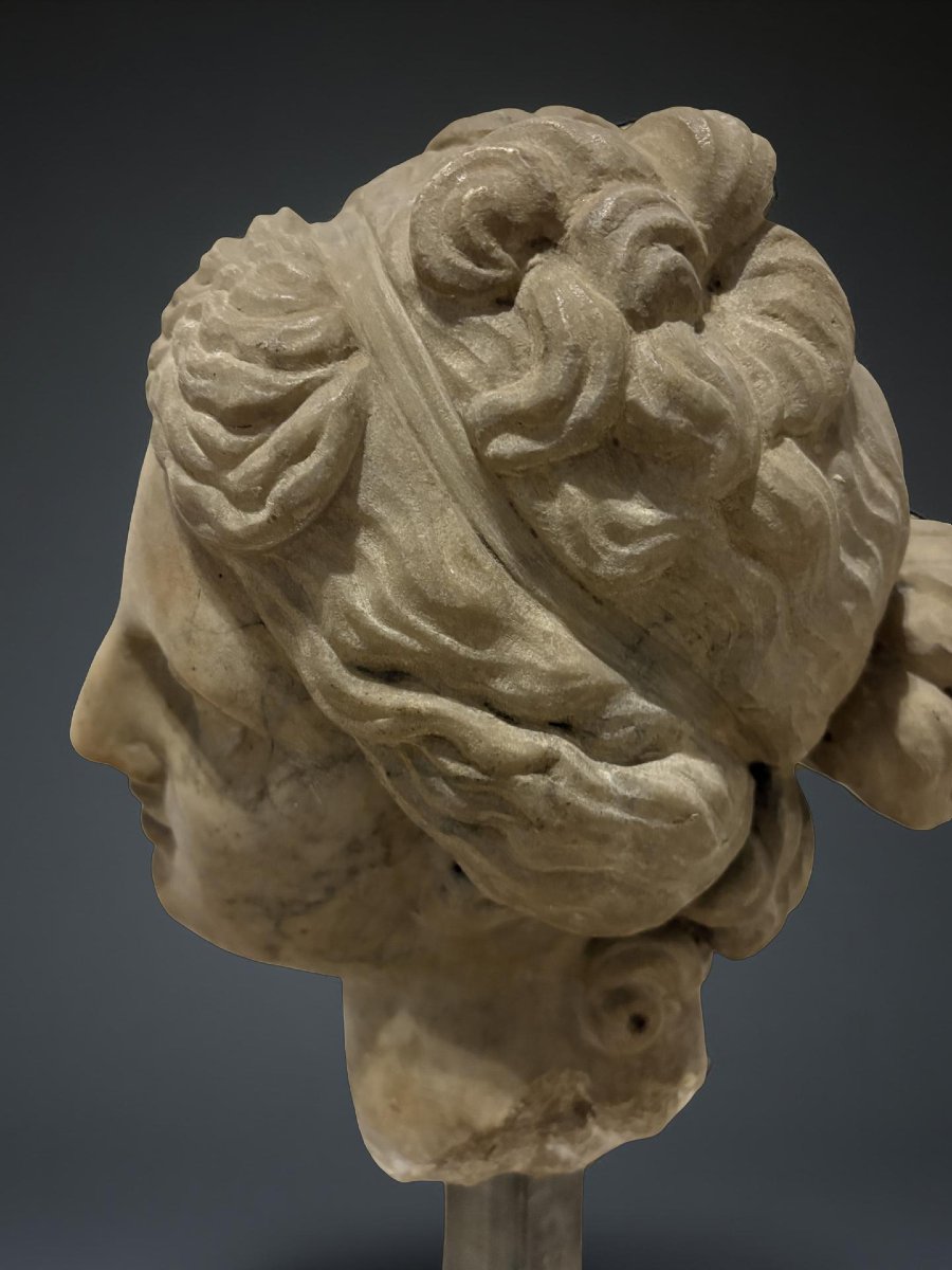 Testa in Marmo della Venere dei Medici Firenze XVII secolo-photo-6