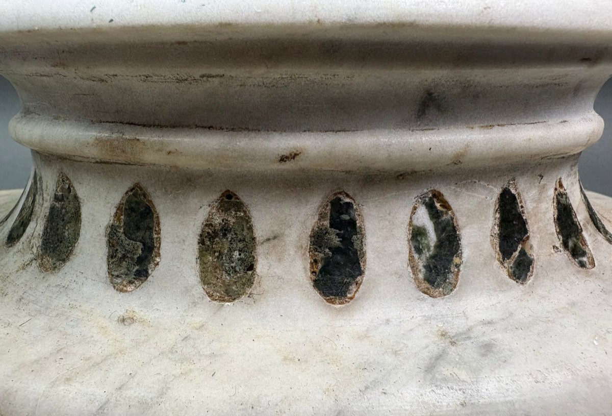 Base Basamento in Marmo a Commesso Barocco Romano XVII secolo-photo-2