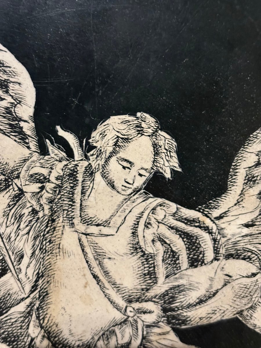 Pannello in Scagliola Manifattura Carpigiana metà del XVII secolo-photo-3