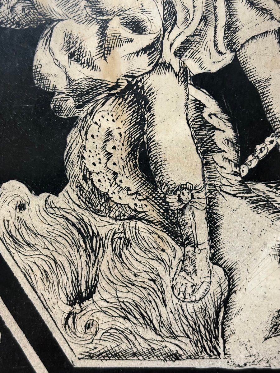 Pannello in Scagliola Manifattura Carpigiana metà del XVII secolo-photo-5