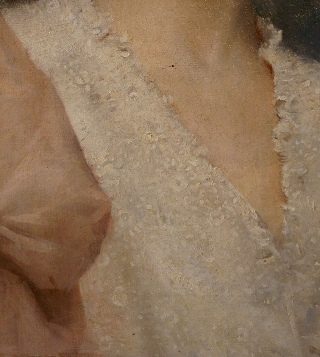 Octave Gallian (1855-1918) "Ritratto di elegante" Firmato e datato 1895-photo-2