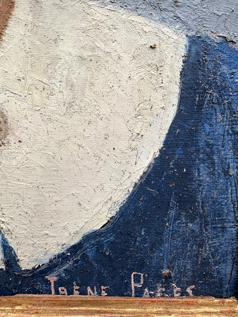 Irène Pagès Post-Impressionismo Ritratto di Ragazza Timbro del Salon-photo-1