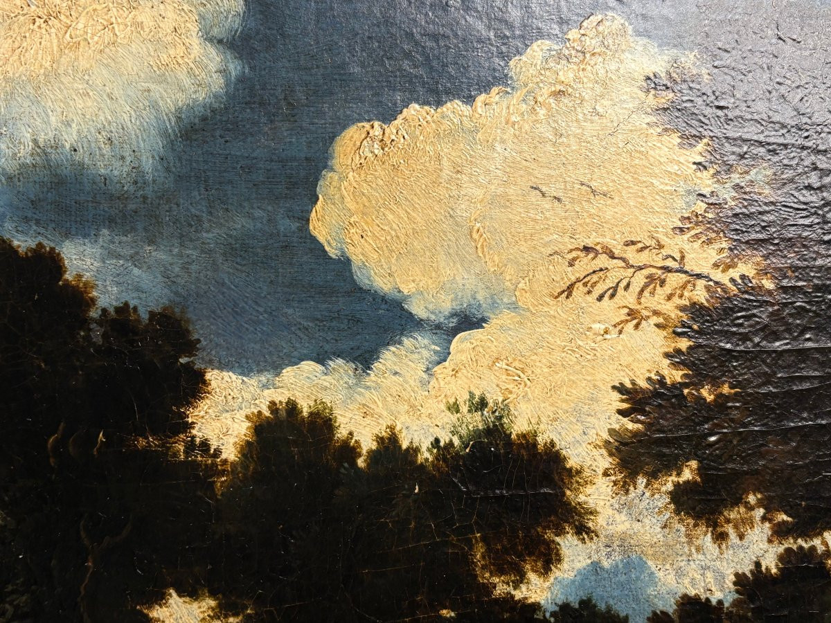 Philipp Peter Roos o Rosa da Tivoli (1657-1706) Armenti davanti la cascata vecchia di Tivoli-photo-6