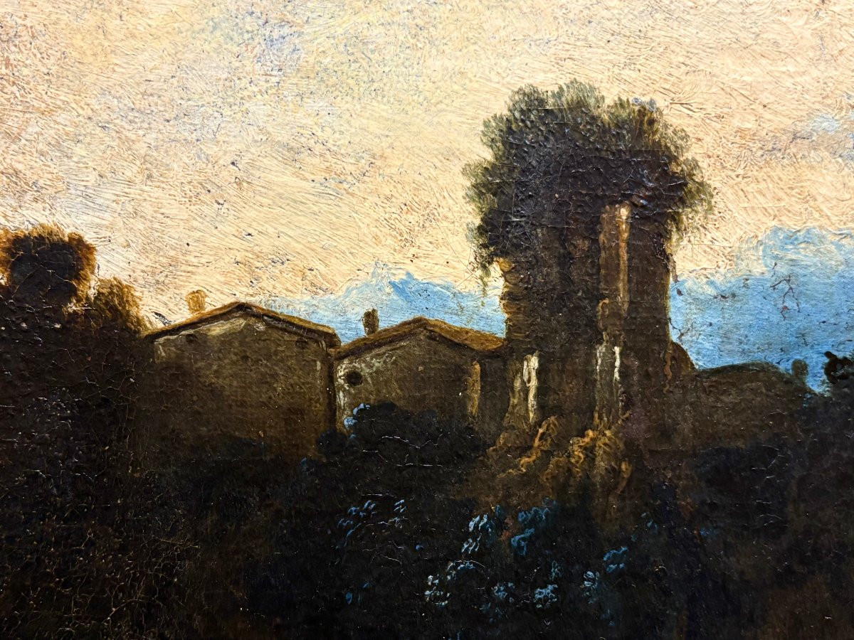 Philipp Peter Roos o Rosa da Tivoli (1657-1706) Armenti davanti la cascata vecchia di Tivoli-photo-8