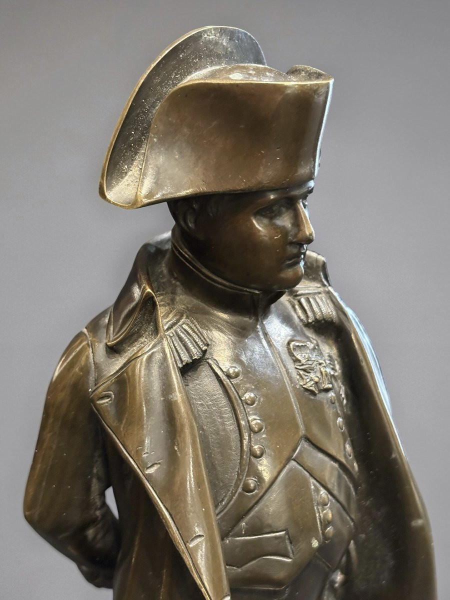 Scultura in Bronzo di Napoleone Bonaparte dopo Pradier XIX secolo-photo-2