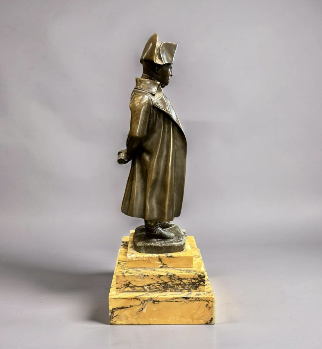 Scultura in Bronzo di Napoleone Bonaparte dopo Pradier XIX secolo-photo-3