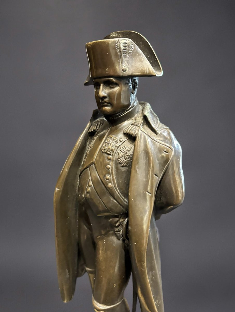Scultura in Bronzo di Napoleone Bonaparte dopo Pradier XIX secolo-photo-2