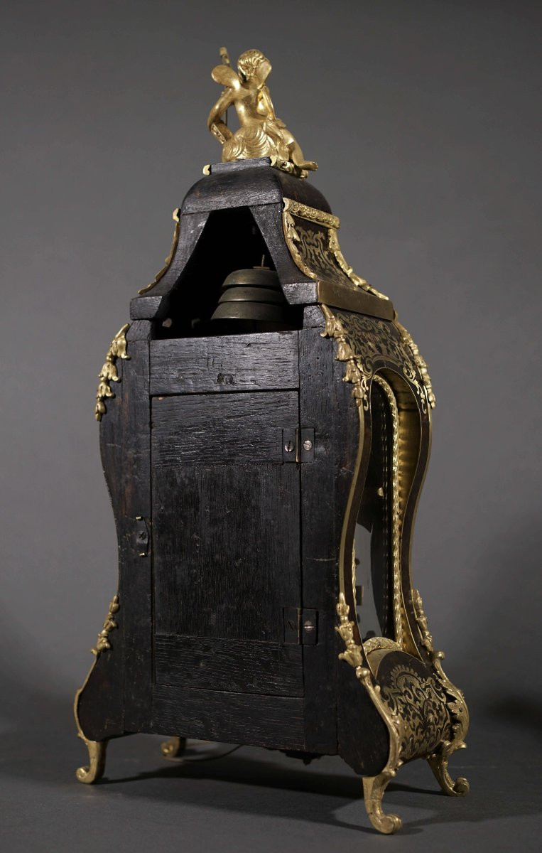 Cartel d'Alcova XVIII secolo epoca Reggenza in Marqueterie Boulle -photo-4