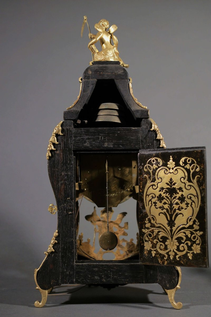 Cartel d'Alcova XVIII secolo epoca Reggenza in Marqueterie Boulle -photo-1