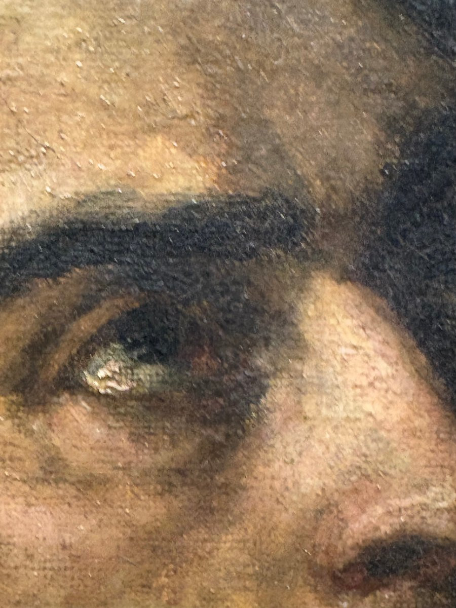 Gustave Courbet, entourage Ritratto Maschile Scuola Francese del XIX-photo-5