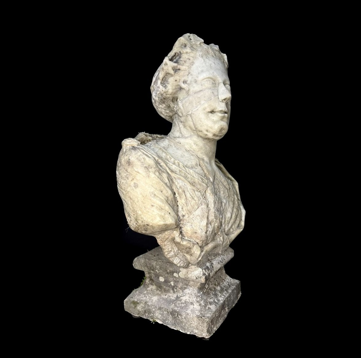 Orazio Marinali (1643-1720) Busto di Flora in Marmo-photo-2
