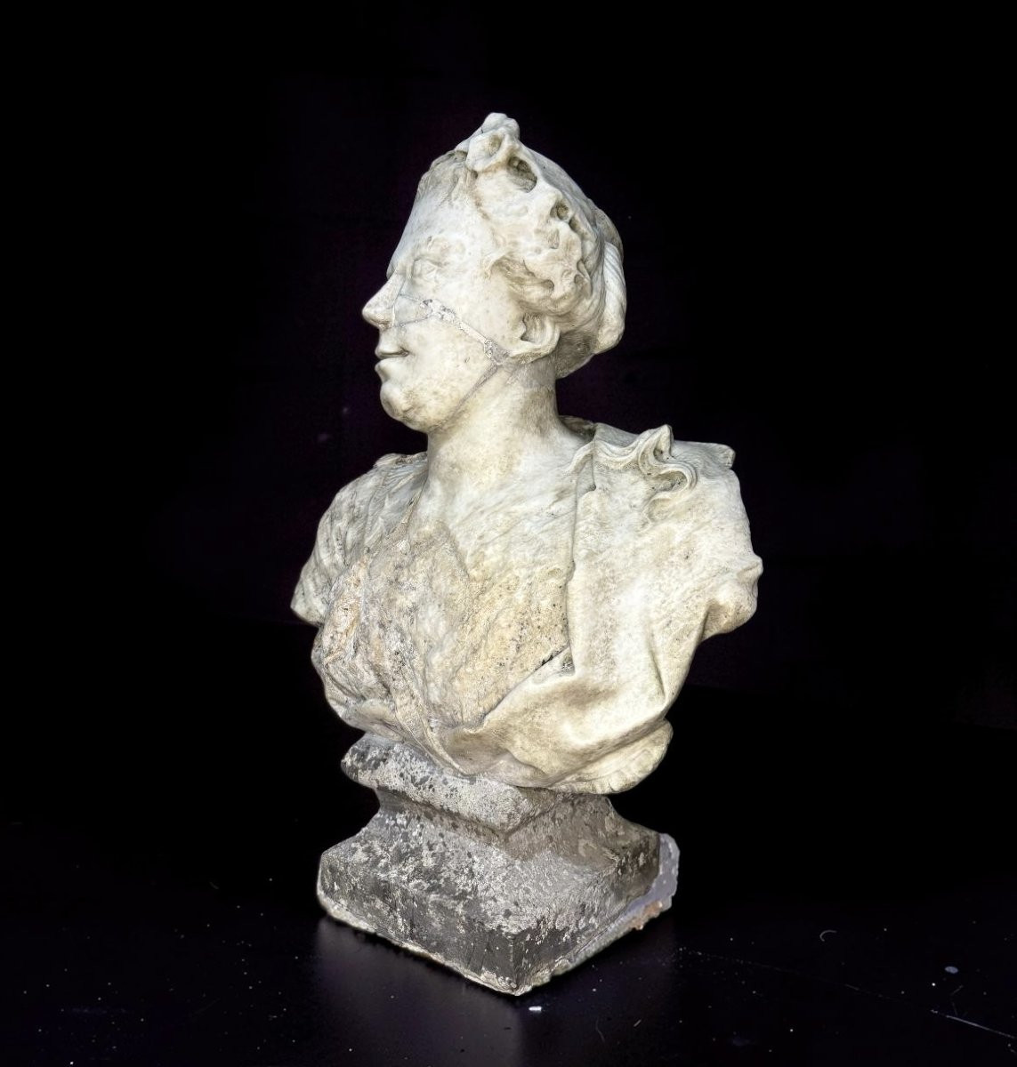 Orazio Marinali (1643-1720) Busto di Flora in Marmo-photo-4