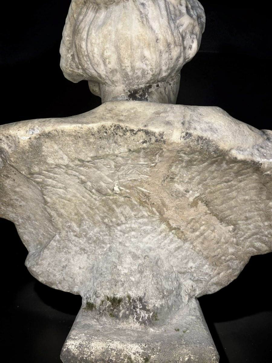 Orazio Marinali (1643-1720) Busto di Flora in Marmo-photo-7