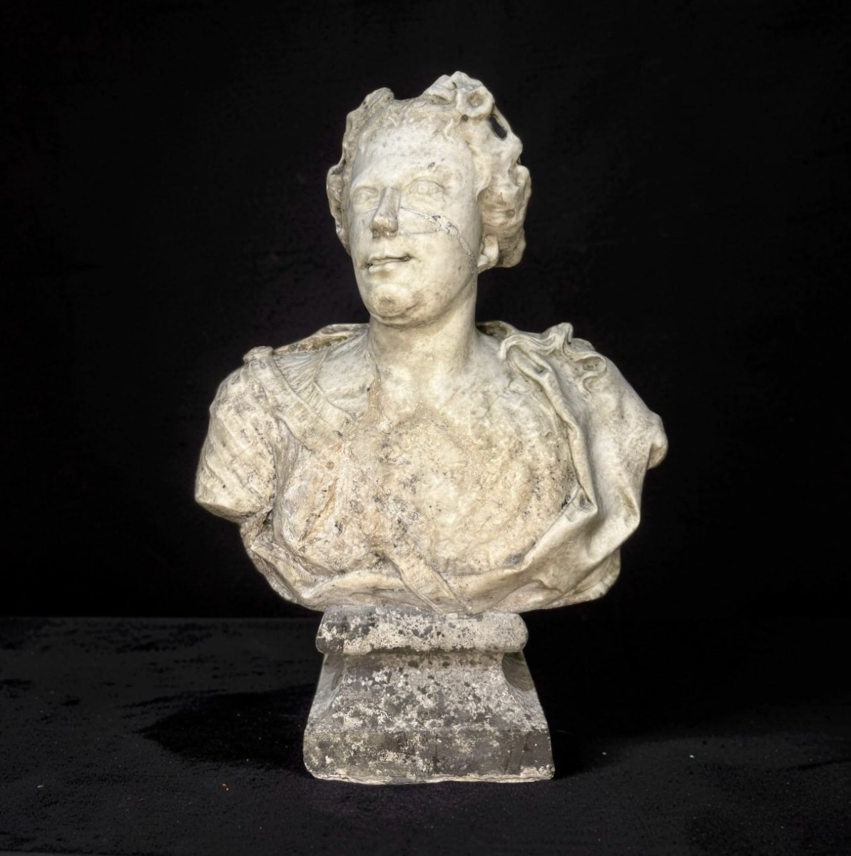 Orazio Marinali (1643-1720) Busto di Flora in Marmo