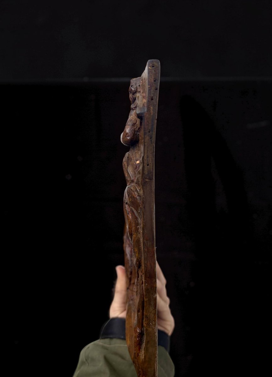 Grande Bassorilievo in Noce Scolpito "L'orto di Getsemani" Veneto XVII secolo-photo-2