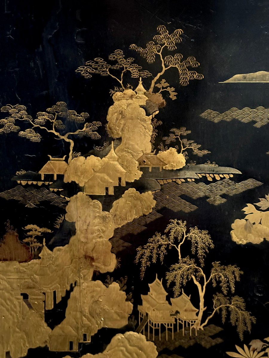 Cabinet a decoro Giapponese secondo frederick Crace, Inghilterra, epoca Regency, circa 1810.-photo-4