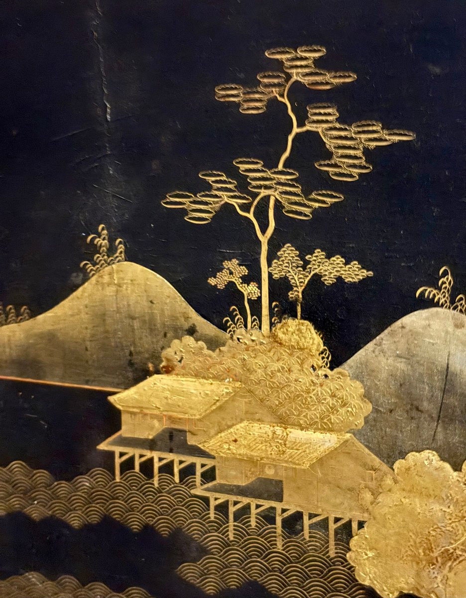 Cabinet a decoro Giapponese secondo frederick Crace, Inghilterra, epoca Regency, circa 1810.-photo-5