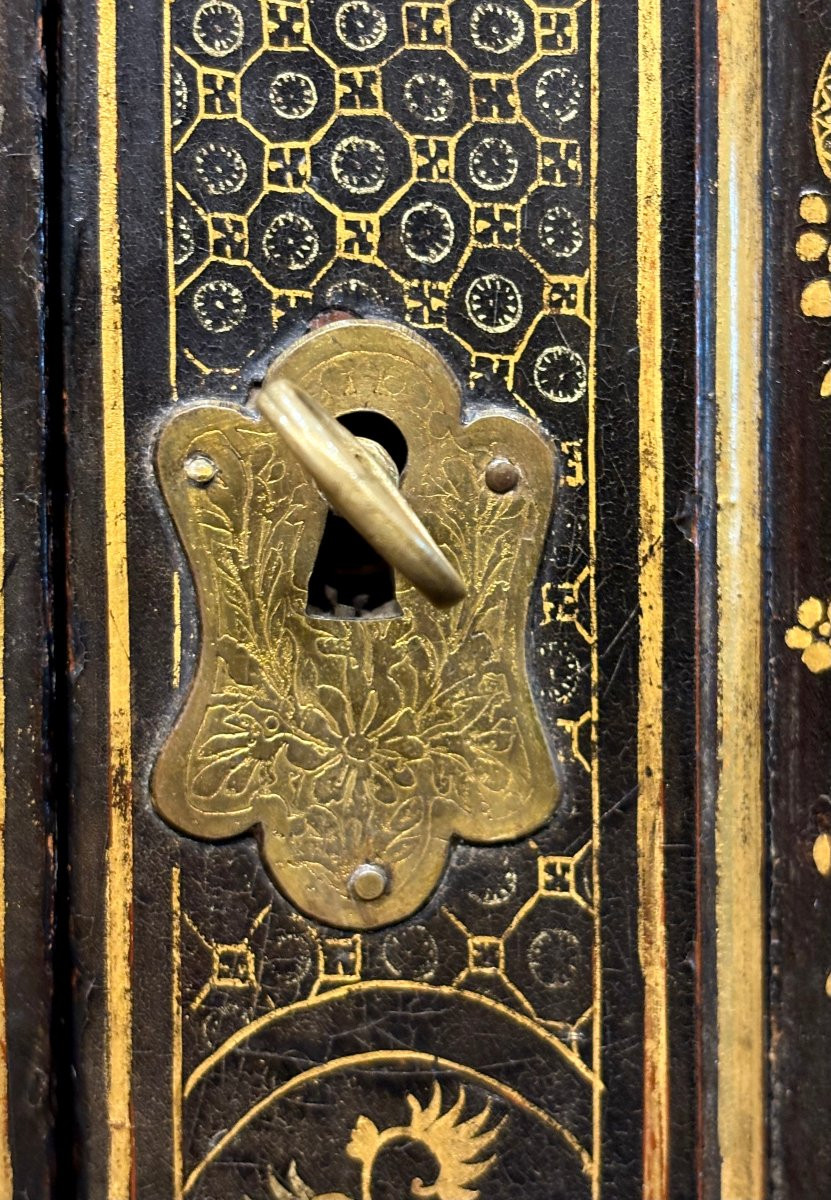 Cabinet a decoro Giapponese secondo frederick Crace, Inghilterra, epoca Regency, circa 1810.-photo-6