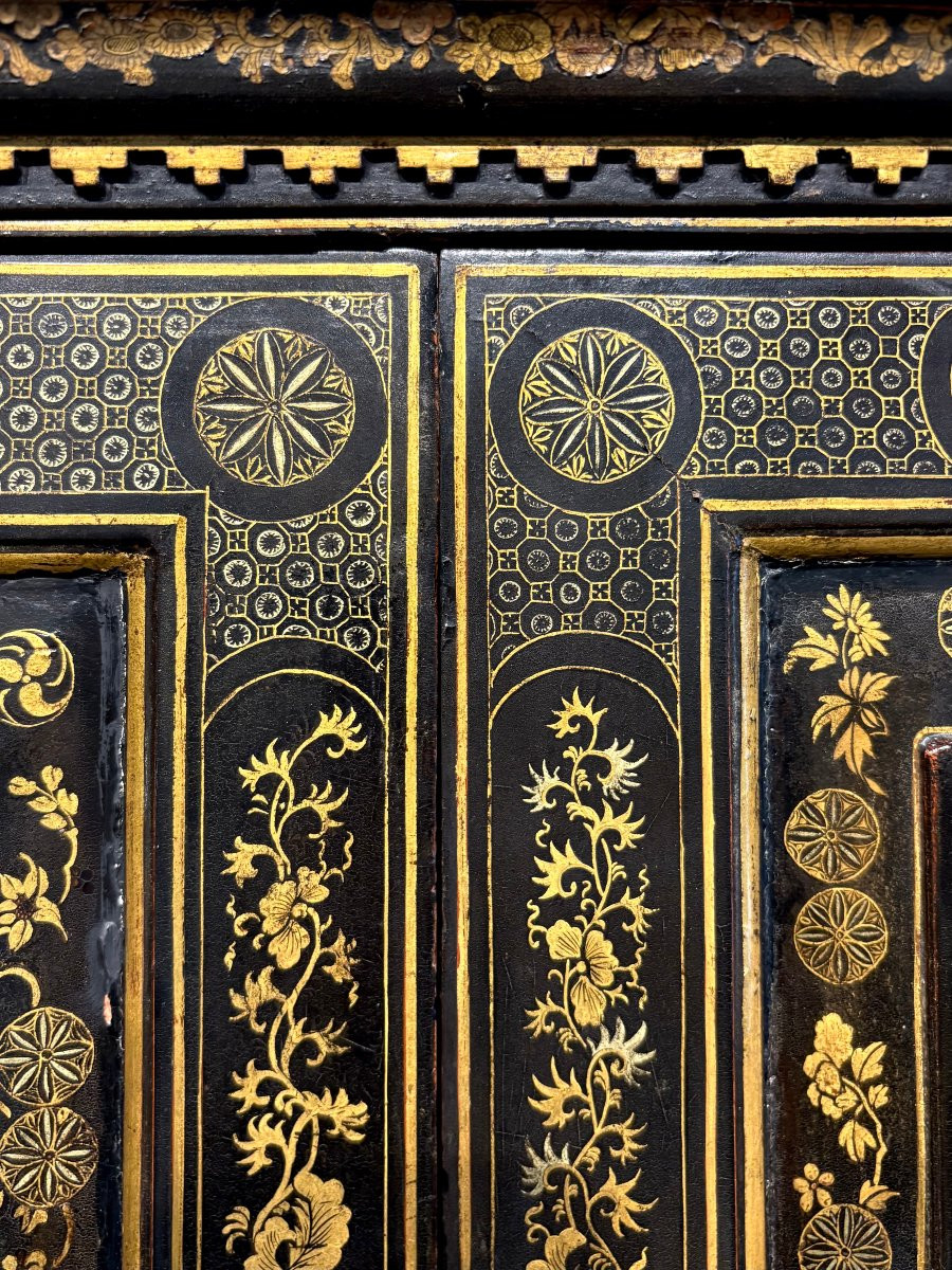 Cabinet a decoro Giapponese secondo frederick Crace, Inghilterra, epoca Regency, circa 1810.-photo-8