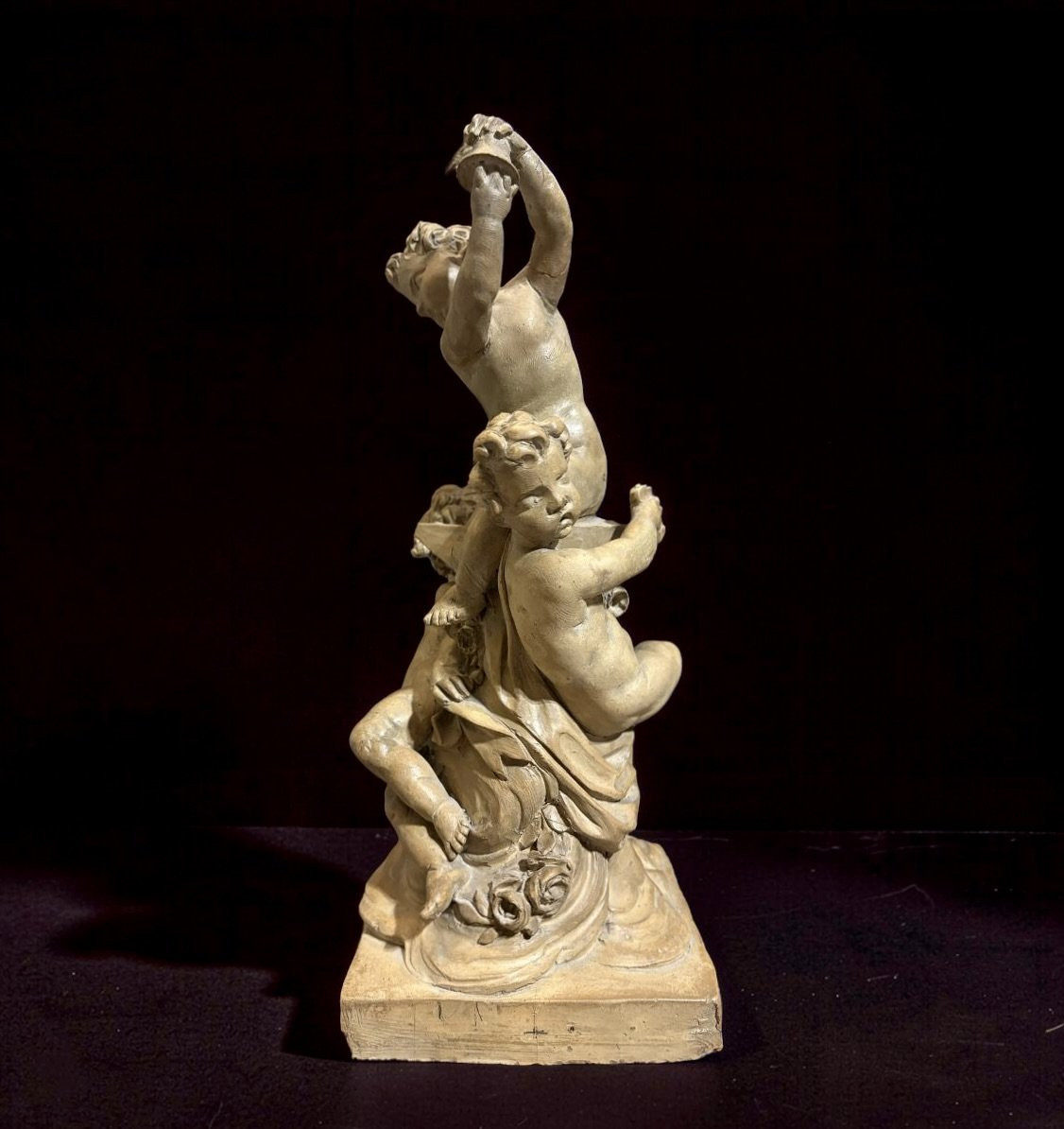 Giovanni Giuliani (1664-1744) Bozzetto in Terracotta Allegoria della Musica-photo-8