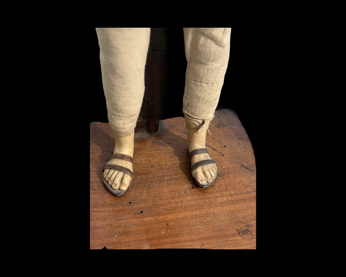 Grande Manichino Napoletano da Presepe in Terracotta XVIII secolo-photo-5