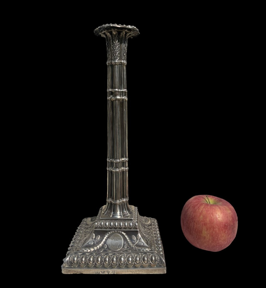 Coppia di Candelieri Georgiani in Argento Sterling Orlando Jackson Londra 1772-photo-6