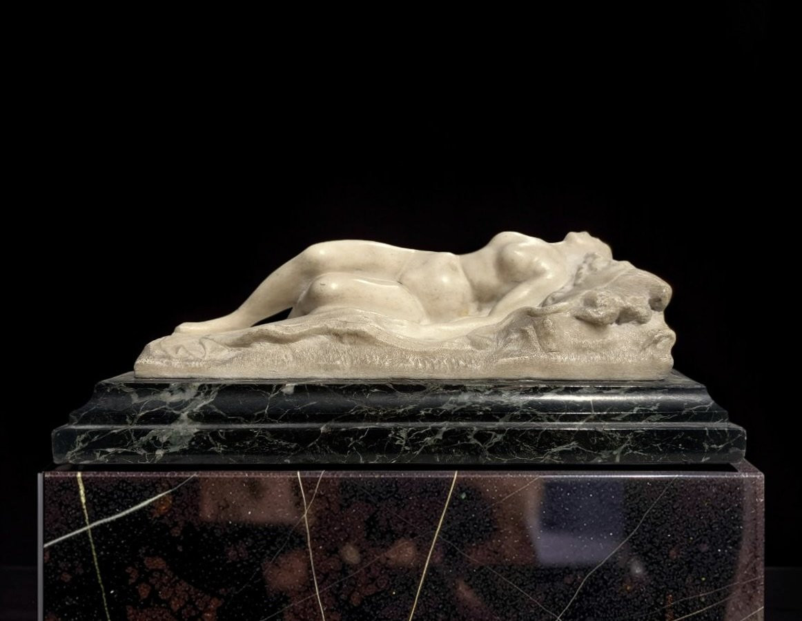 Scultura in Marmo Art Nouveau Venere Scuola Francese-photo-2